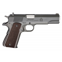 Springfield Armory 1911 Defender Mil-Spec 45 ACP 5 7+1 Black Parkerized Fully Checkered Wood Grip Pistol