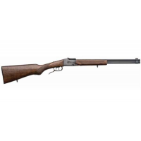 Chiappa Firearms 500190 Double Badger  22 LR 20 Gauge 19 Blued Beechwood Folding Checkered Stock