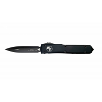 Microtech 122-1T Ultratech D/E Tactical Standard, Black Handle & Blade OTF Automatic Knife