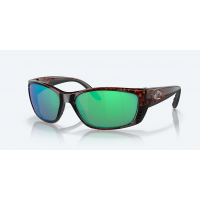 Costa Fisch Polarized Sunglasses in Green Mirror