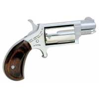 NAA 22MS Mini-Revolver *CA Compliant 22 Mag 5rd 1.13 Stainless Steel, Rosewood Bird's Head Grip