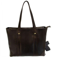 CAMELEON GAIA CONCEAL CARRY PURSE OPEN TOTE BROWN LEATHER