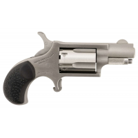 NAA 22LRGRCHS Mini-Revolver Carry Combo with Holster 22 LR 5rd 1.13 Stainless Steel Black Rubber Grip