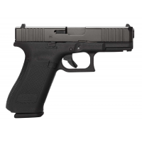 Glock PA455S201 G45 Compact Crossover 9mm Luger 4.02 10+1 Black nDLC Steel w/Front Serrations Slide Black Rough Texture Interchangeable Backstraps Grip Fixed Sights