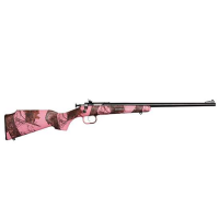 Crickett KSA2161 Crickett  22 LR 1 16.13 Blued Mossy Oak Pink Blaze Right Youth/Compact Hand