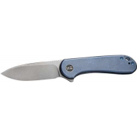 WE KNIFE ELEMENTUM 2.96 BLUE TITANIUM/STNWSH 20CV FRM LOCK