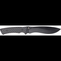 Machai Fixed Blade Knife 6.63 Black Powder Coated 1095 Cro-Van Carbon Stee Black Canvas Micarta. 63 black powder coated 1095 Cro-Van carbon stee Black canvas micarta handle SBSL002BKBK.