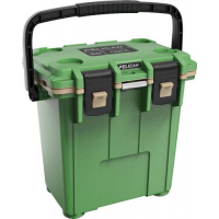 PELICAN COOLERS IM 20 QUART HUNTER GREEN/TAN LEG CUT OUT