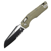 Microtech 210T-2PMOD MSI S/E Tri-Grip Polymer OD Green Partial Serrated