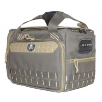 G*Outdoors GPS-1512MLBR M/L Range Bag with 5 Gun Cradle & 2 Ammo Dump Cans Rifle Green w/Khaki Trim