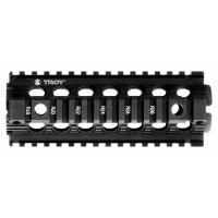 Troy Ind SRAIDIDD7BT00 Battle Rail Rifle 6005A-T6 Aluminum Black