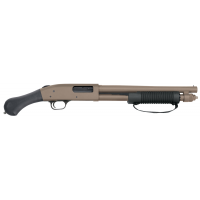 Mossberg 590 Shockwave Flat Dark Earth Cerakote 12 Gauge 14.38 3 5+1 Fixed Raptor Grip Stock Tactical Shotgun