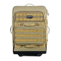 G*Outdoors GPS-T2214RCT Tactical Ops Rolling Case  Tan 1000D Nylon 2 Handguns