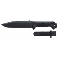 Ka-Bar BK7 Becker Combat Utility 7 Clip Point Plain Black 1095 Cro-Van Ultramid Black Handle Fixed