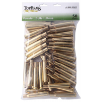 TOP BRASS LLC 3B050BMGMY-50 Premium Reconditioned Unprimed 50 Cal Brass 50 Per Bag