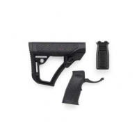 Buttstock Pistol Grip & M-LOK Vertical Foregrip Combo BLK