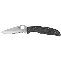 Spyderco C10PSBK Endura 4 Lightweight 3.75 VG-10 Stainless Steel Clip Point FRN Black Handle Folding