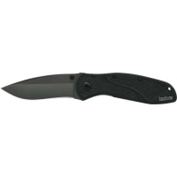 Kershaw 1670BLK Blur  3.40 Drop Point w/Recurve Plain DLC Black 14C28N Sandvik Stainless Steel Black Anodized Aluminum Handle Folding