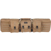 Bulldog BDT60-37T Tactical Double Rifle Case 37 Tan Nylon 2 Rifles