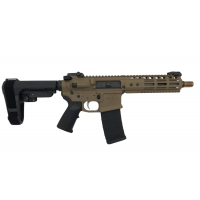 Noveske Gen 3 Diplomat 5.56mm NATO 7.94 30 Round FDE Cerakote MLOK Tactical Pistol (Brace Included)