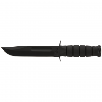 Ka-Bar 1211 Fighting/Utility  7 Clip Point Plain Black 1095 Cro-Van Kraton G Black Handle Fixed