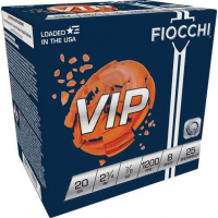 Fiocchi Premium High Antimony Lead 20 Ga 2.75 7/8 oz 8 Shot 25 Bx/ 10Cs