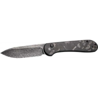 CIVIVI KNIFE ELEMENTUM 3.47 MARBLE CARBON FIBER/BLK STNWSH