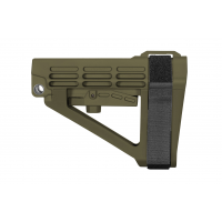 SB Tactical SBA4 OD Green 5 Position Adjustable Stabilizing Brace