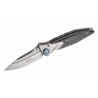 Microtech Socom Bravo Single Edge Standard Titanium Handle Carbon Fiber Scales Knife