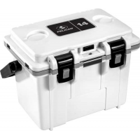 PELICAN COOLERS IM 14 QUART WHITE/GRAY W/DRY STORAGE