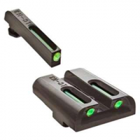 Truglo TG131GT1Y Brite-Site TFO Low Set Fits Glock 17/17L/19/22/23/24/26/27/33/34/35 Tritium/Fiber Optic Green Front Yellow Rear Black