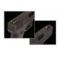 Truglo TG131MPTY Brite-Site TFO S&W M&P Tritium/Fiber Optic Green Front Yellow Rear Black