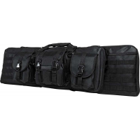 NCStar CVDC2946B42 Double Carbine Case Black PVC Fabric