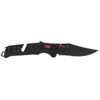 SOG SOG-11-12-02-41 TRIDENT AT BLK RED SERRATED