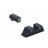 Meprolight Mepro Hyper-Bright Fixed Set w/ Green Ring Front for Glock Standard Frames 9mm, .357sig, .40 S&W, & .45acp