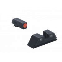 Meprolight Mepro Hyper-Bright Fixed Set w/ Orange Ring Front for Glock Standard Frames 9mm, .357sig, .40 S&W, & .45acp