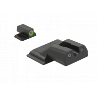 Meprolight Mepro Hyper-Bright Fixed Set w/ Green Ring Front for Smith & Wesson M&P Shield, Shield Plus, & Shield (Non-EZ Models)