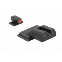 Meprolight Mepro Hyper-Bright Fixed Set w/ Orange Ring Front for Smith & Wesson M&P Shield, Shield Plus, & Shield (Non-EZ Models)