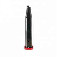 Atlas Gunworks 140mm SLIDELOCK 9mm 21 Round Premium Black DLC Magazine W/Red Basepad