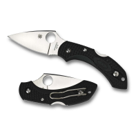 Spyderco C28PBK2 Dragonfly 2 Lightweight 2.25 VG-10 Stainless Steel Clip Point FRN Black Handle Folding