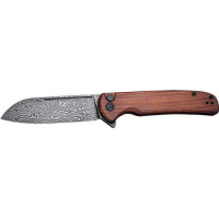 CIVIVI KNIFE CHEVALIER 3.46 CUIBOURTIA WOOD/BLK DAMASCUS