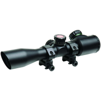 Truglo TG8504TL Tru-Brite 4x 32mm Obj 22.5 ft @ 100 yds FOV 1 Tube Black Illuminated Mil-Dot, 3 Color