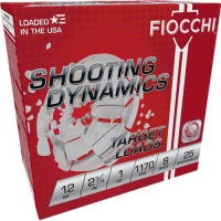 FIOCCHI 12 GA. 2.75 1 oz #8 250rd Case