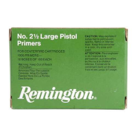 Remington Ammunition 22604 Centerfire Primers  Large Pistol (Sold as Brick)