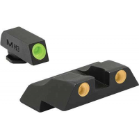 Meprolight ML10226O Tru-Dot Night Sight Set Fits Glock 26/27 Tritium Green Front/Orange Rear Black