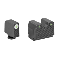 RIVAL ARMS RA3B231G Tritium Night Sights Fits Glock 17/19 Green Tritium w/White Outline Front Green Rear