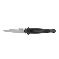 Kershaw 7150 Launch 8 3.50 Spear Point Plain Stonewashed CPM 154 Gray  Aluminum w/Carbon Fiber Insert Handle Folding