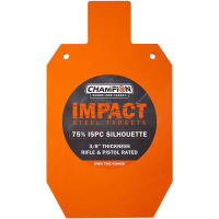 Impact Steel 75% IPSC Target Rifle Rated Orange Sticker