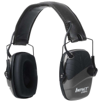 Howard Leight R02524 Impact Sport 22 dB Over the Head Gray Ear Cups w/Black Deluxe Band