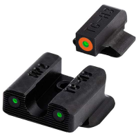 Truglo Tritium Pro Night Sights S&W Bodyguard Green Tritium w/Orange Outline Front Tritium Green w/Black Outline Rear Black